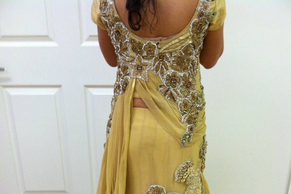 Low back gown