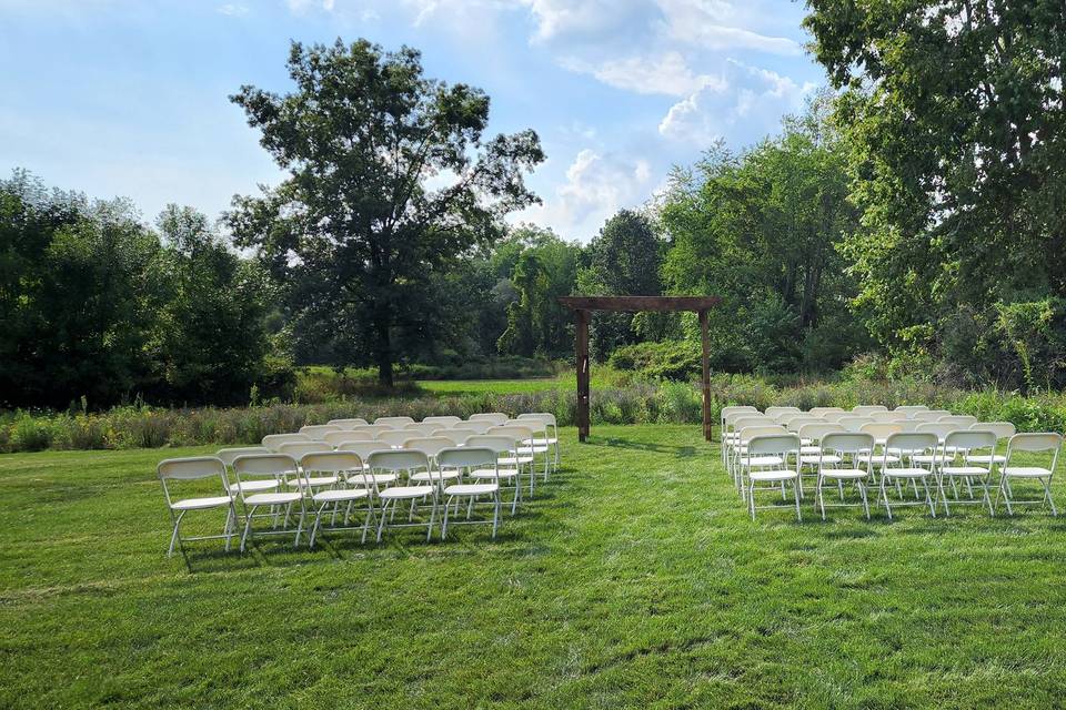 Wildflowers and Trellis