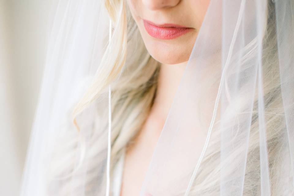 Bride and her veil
