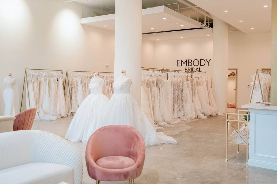 Bridal store interior