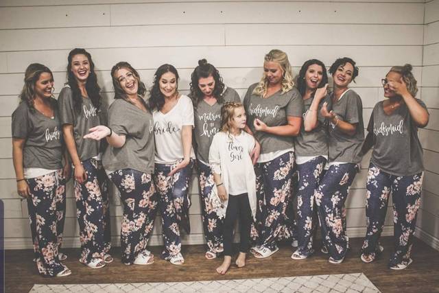 Bridal party hair and makeup