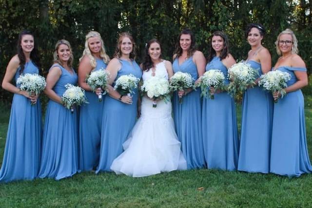 Bridal party hair and makeup