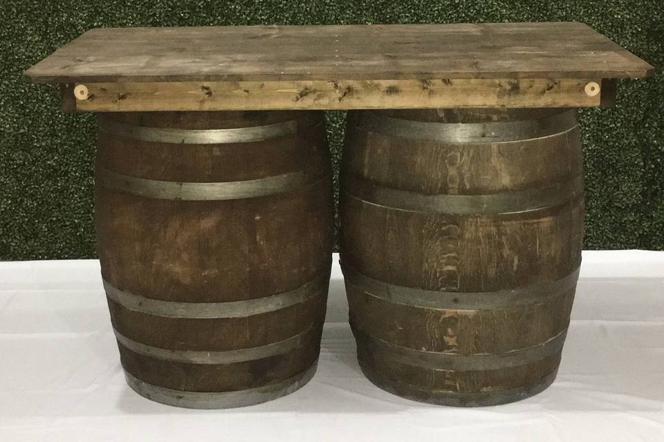 Barrel Table 6 ft