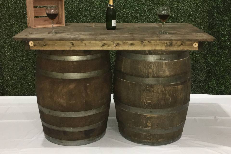 Wine Barrel Bar 6 ft
