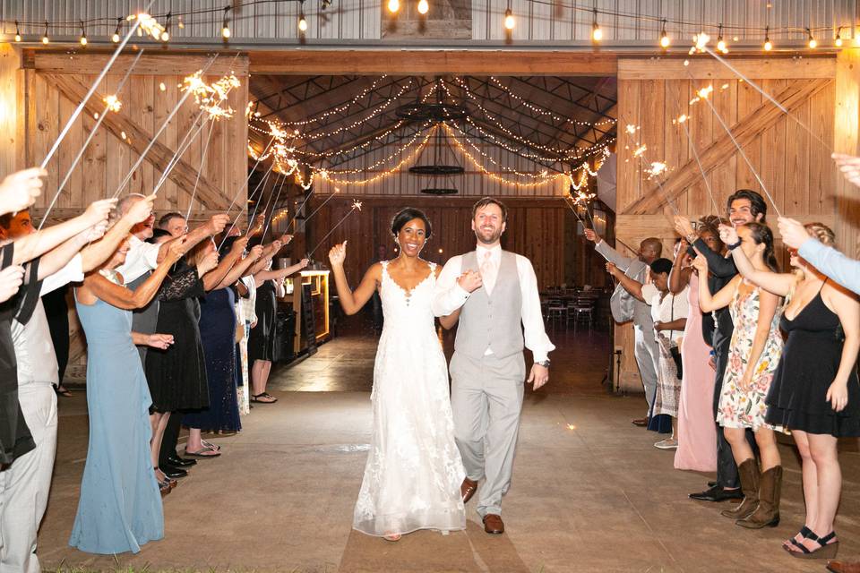 Sparkler Exit Tampa Wedding