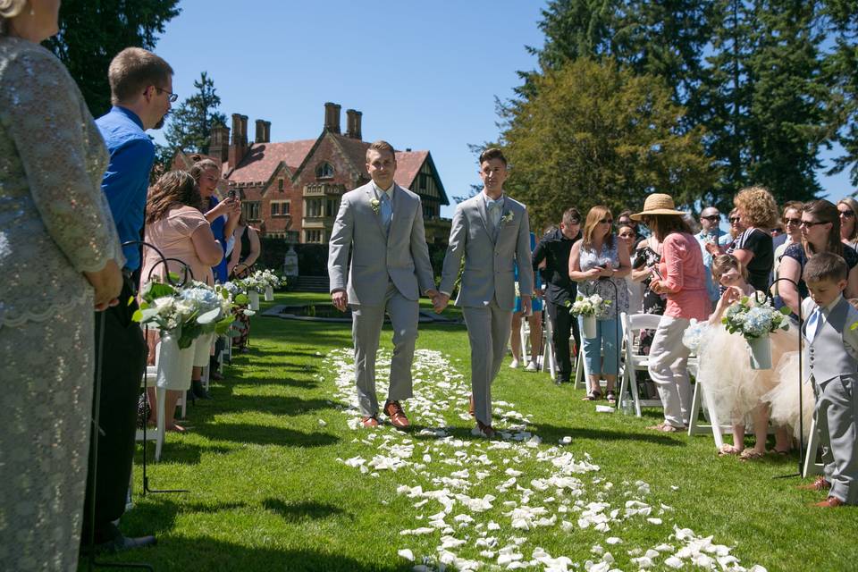 Walking down the aisle