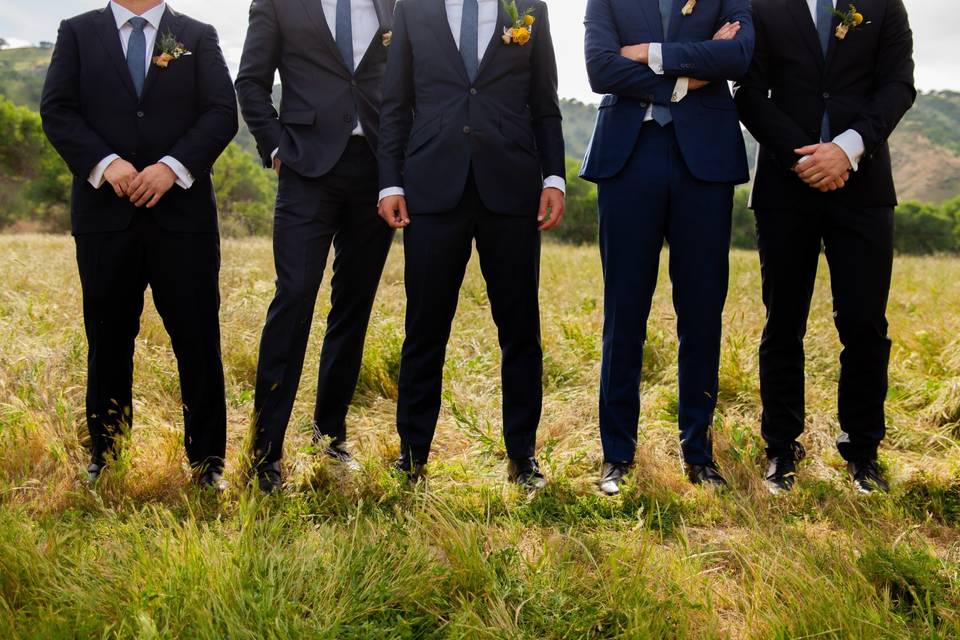 Sophisticated groomsmen
