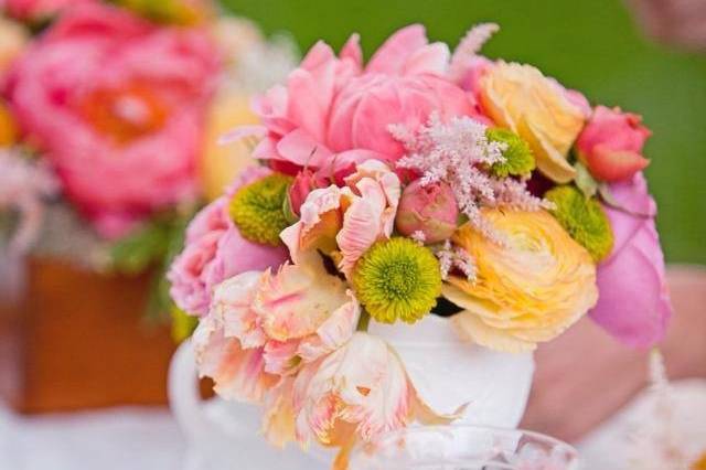 Pink flower arrangement