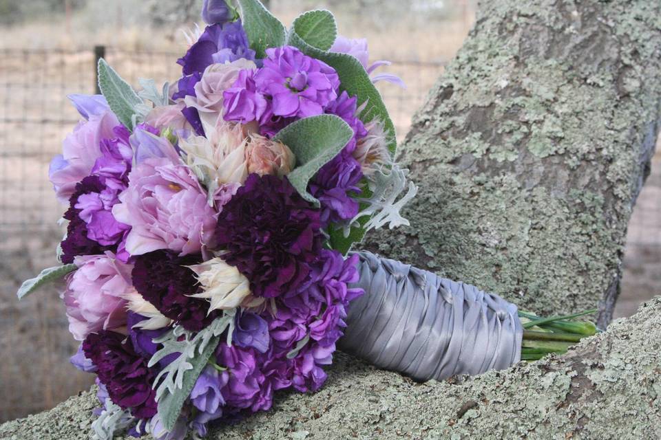 Purple flower bouquet