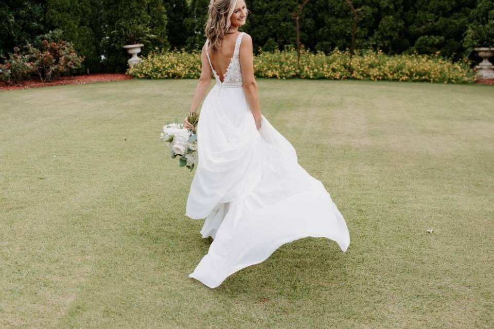 Bridal Portraits in Garden