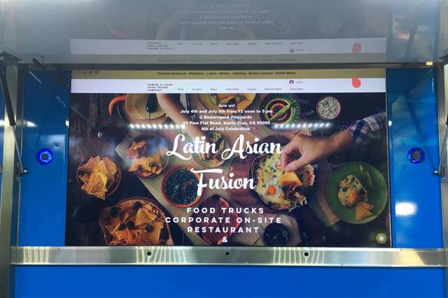 Latin Asian Fusion Food Trucks Catering Scotts Valley CA