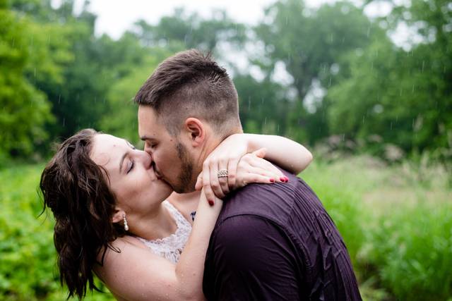 A kiss in the rain