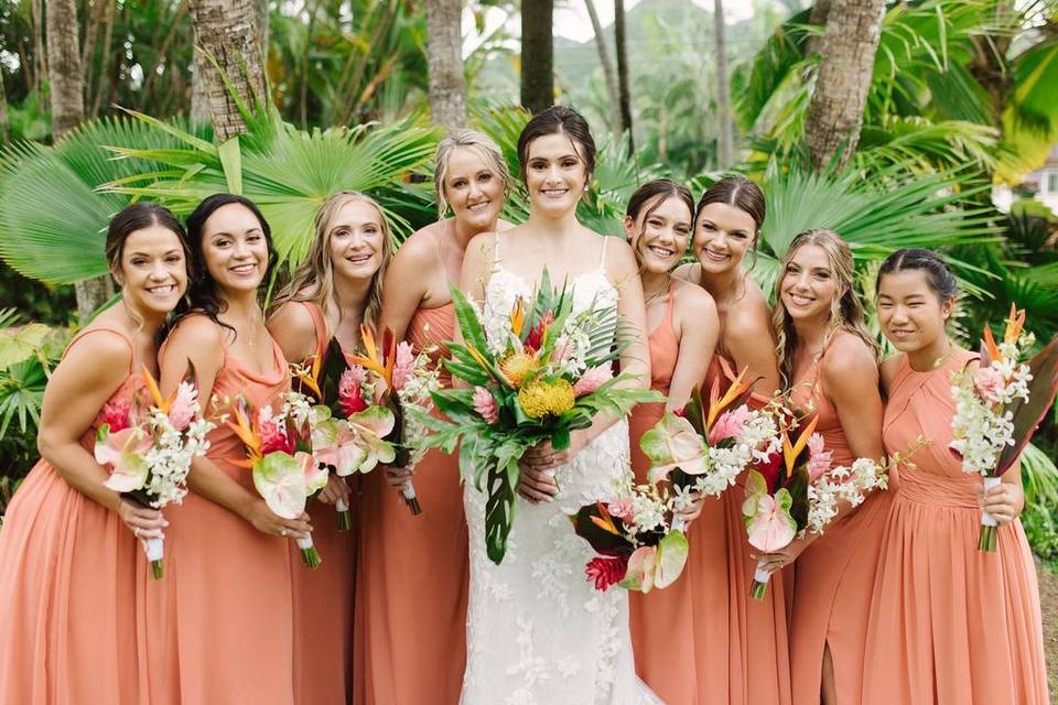 Bride & Bridesmaids