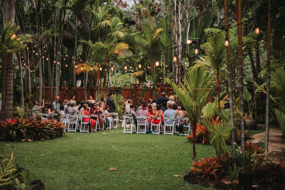 Ceremony setup