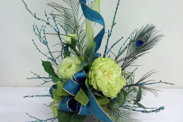 Feathers & Florals Centerpiece