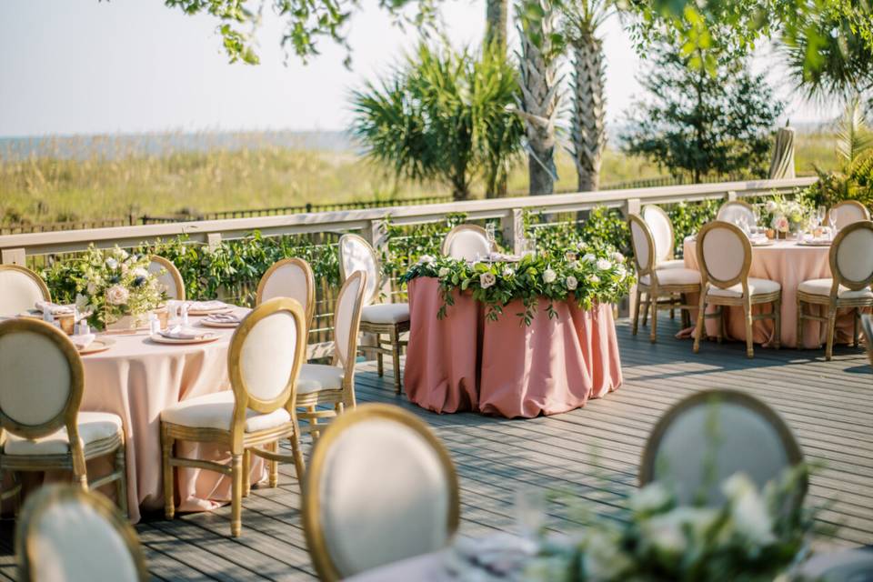 Oceanside garden Reception