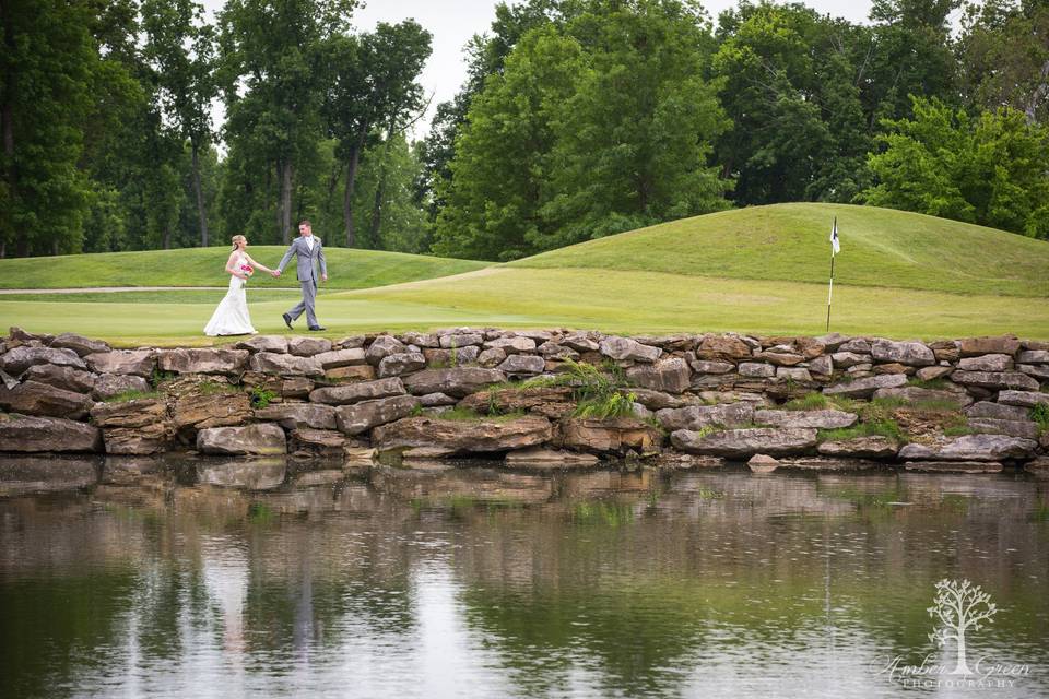 Couple by the lake