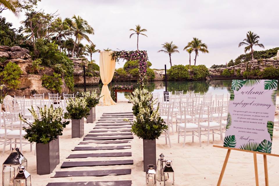 Hotel Xcaret ceremony