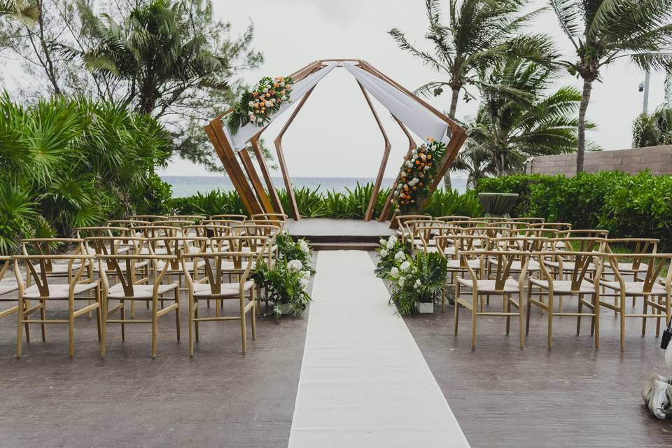 Beachfront ceremony