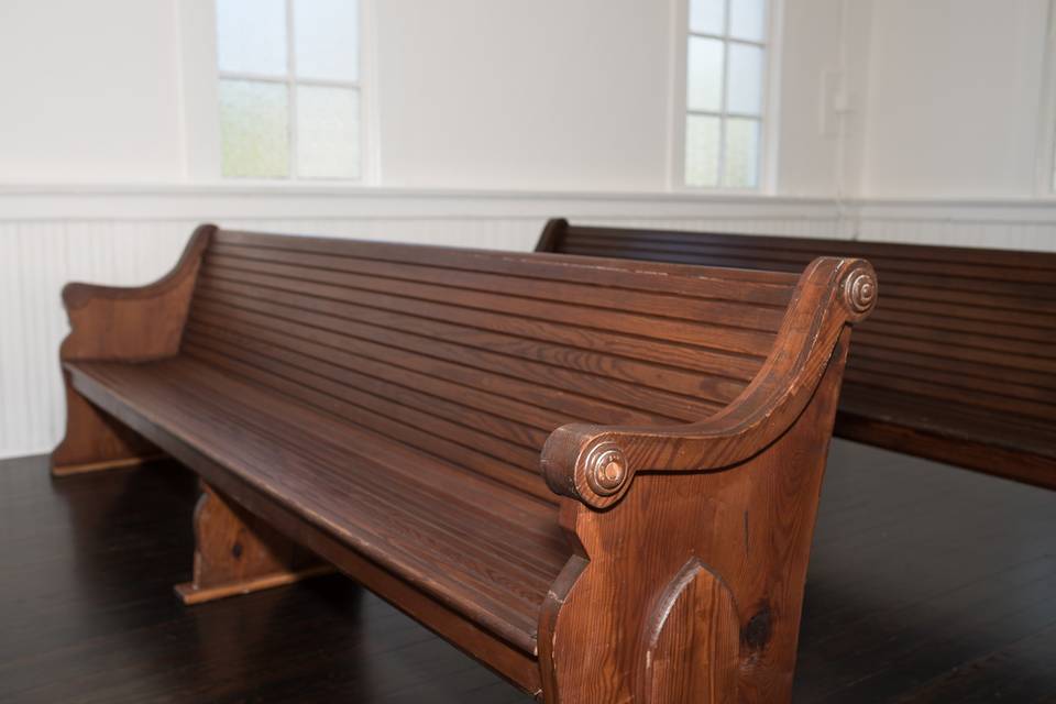 Chapel pews