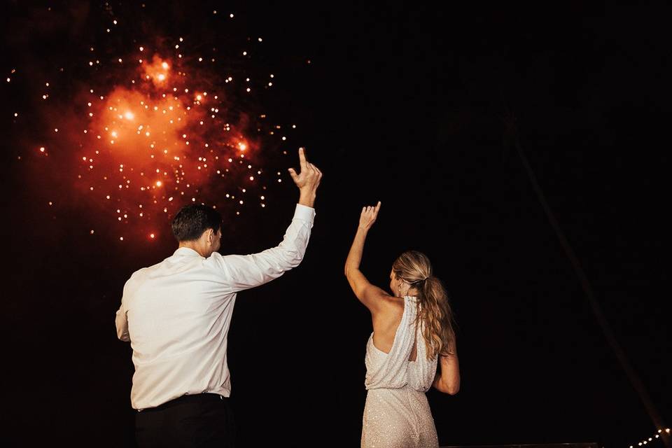 Casa Karma Wedding Fireworks