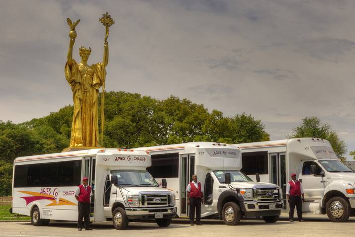 Fleet of mini-buses