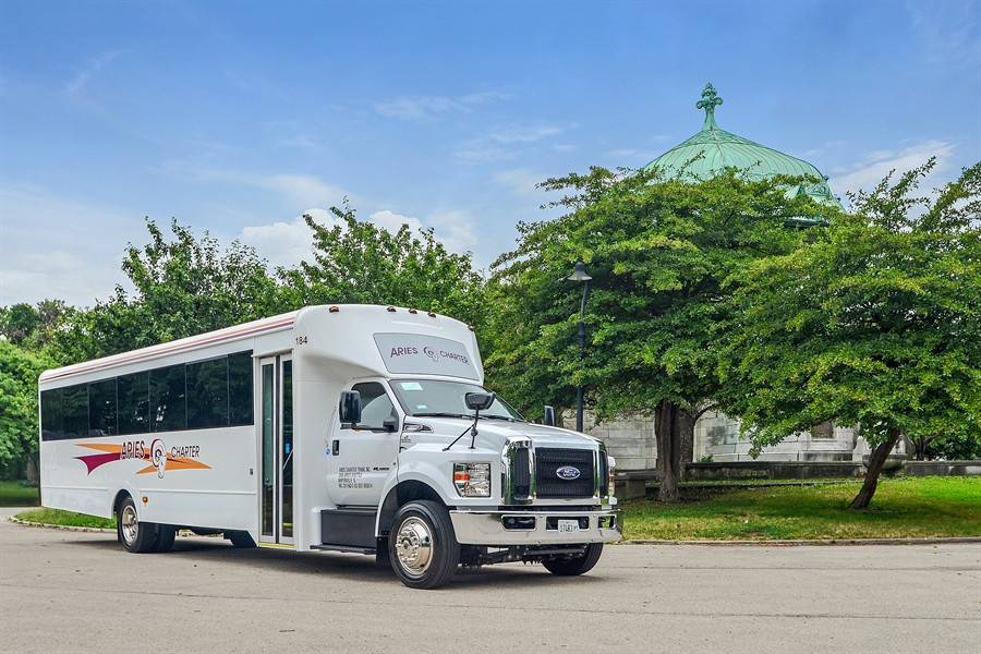 29 passenger mini-bus exterior