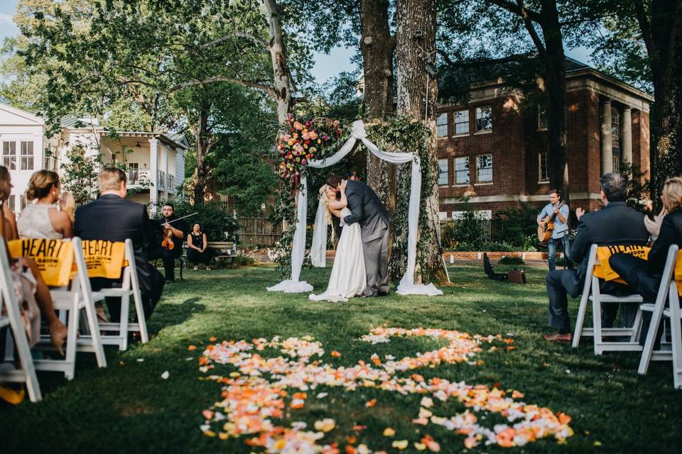 Ceremony on the grounds