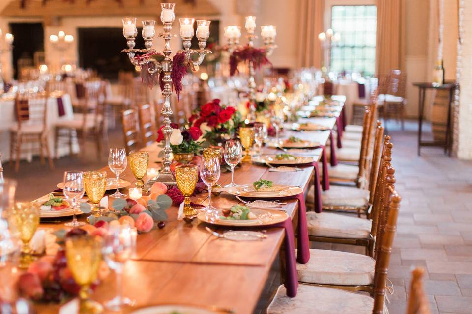 Long table setup