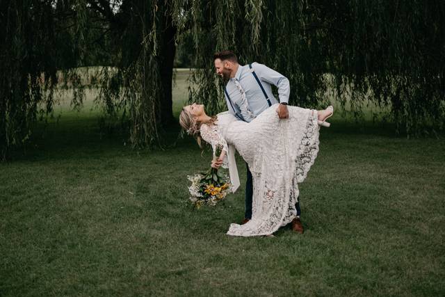 Newlywed portrait