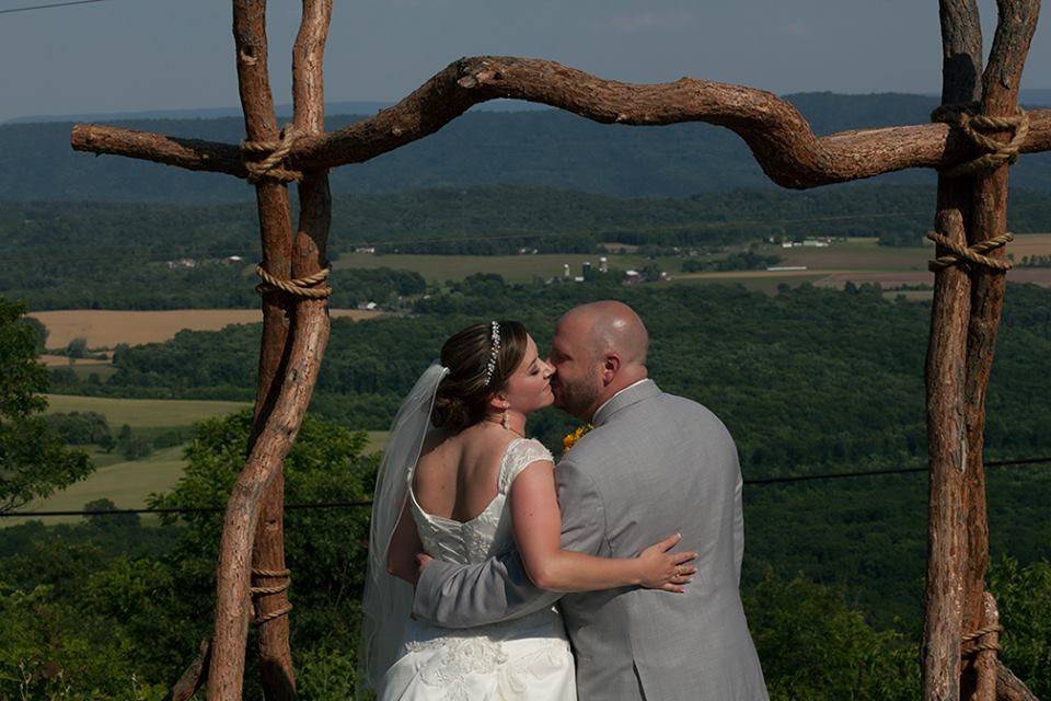 Couple kissing