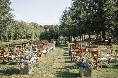 Mismatched Chairs at The Edson Inn, Stowe.
photo: Ashley Lagasse