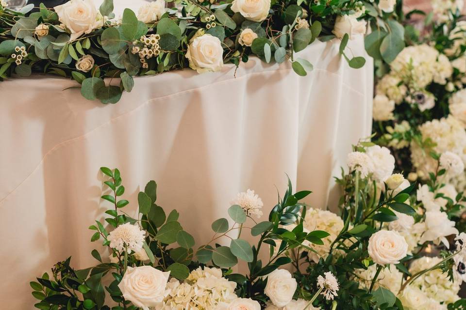 Sweetheart Table Florals