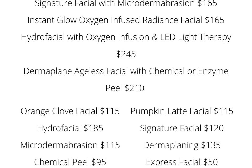 Skincare Pricing