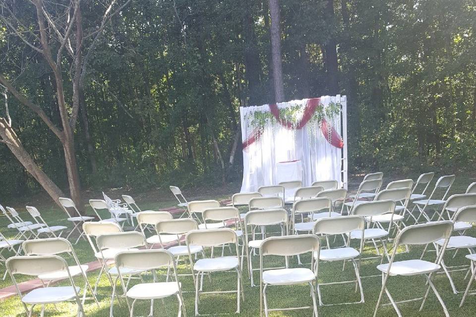 Outdoor wedding