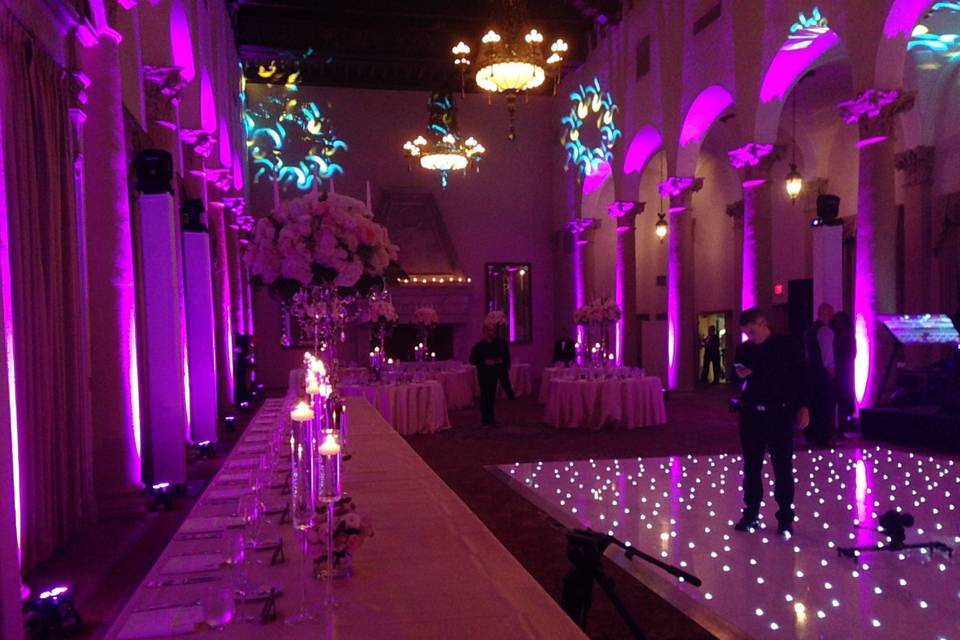 Dance floor and reception hall