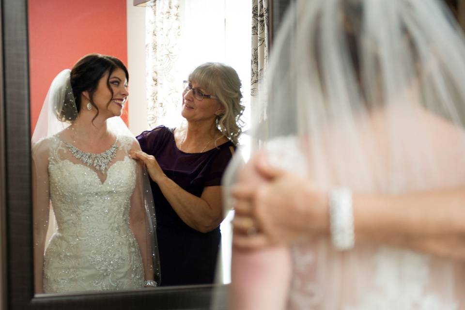 The bride in white