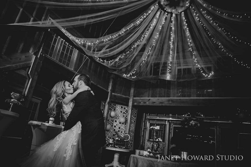 Bride & Groom at the reception