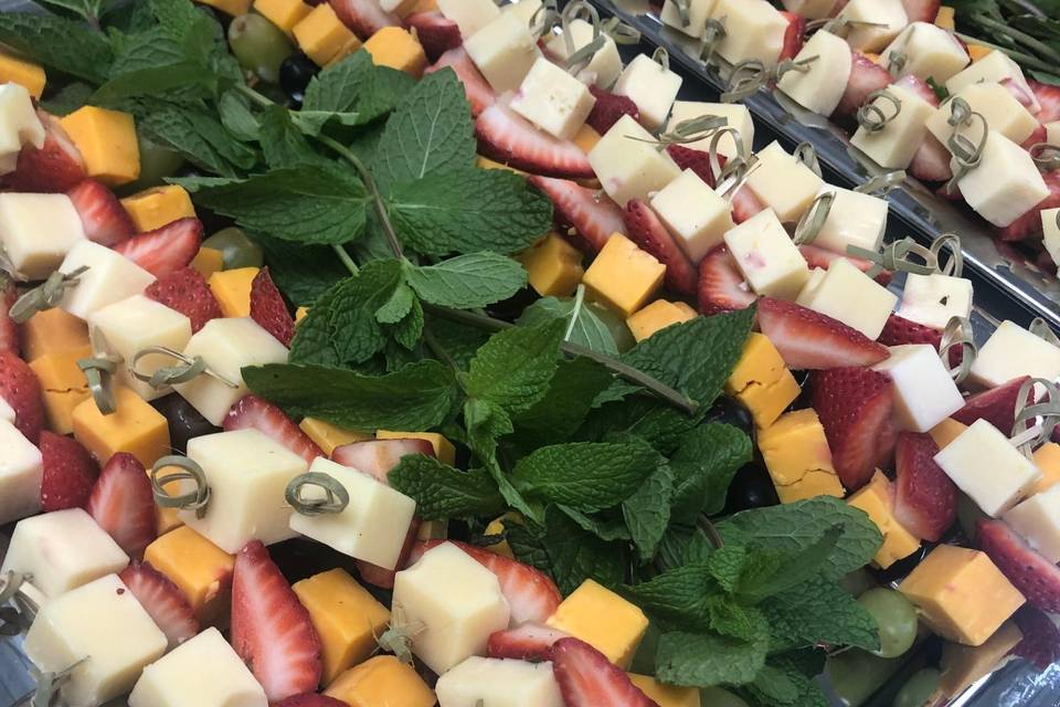 Fruit & cheese Skewers