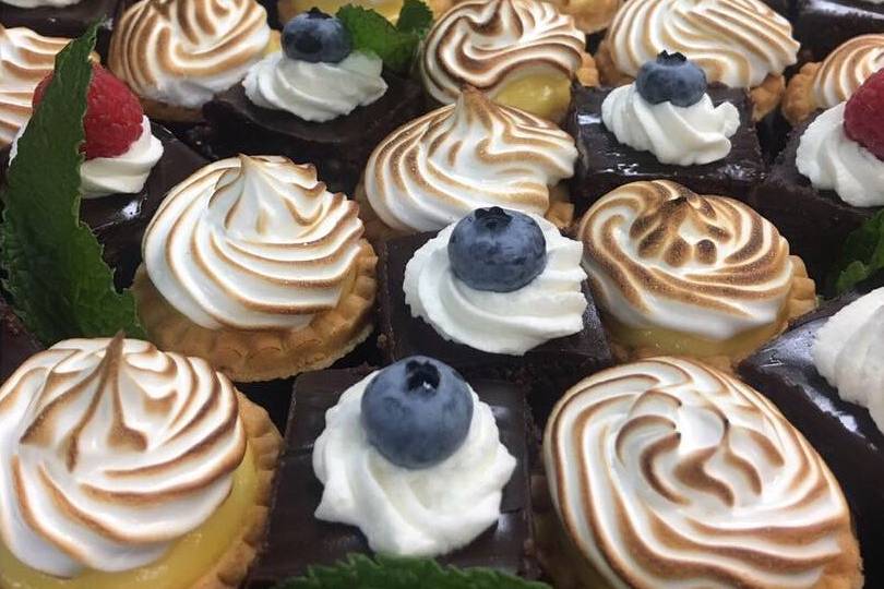 Lemon Tartlets & Brownie Bites