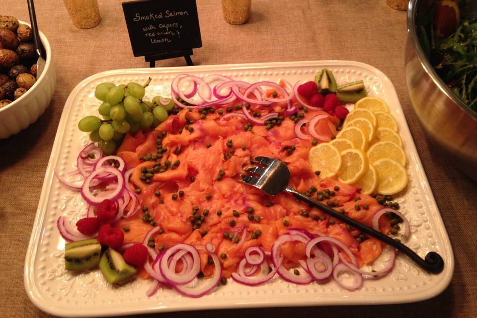 Norweigan salmon platter