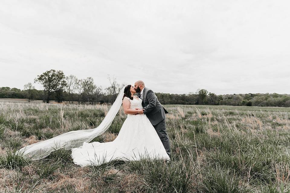 Whimsical wedding shot