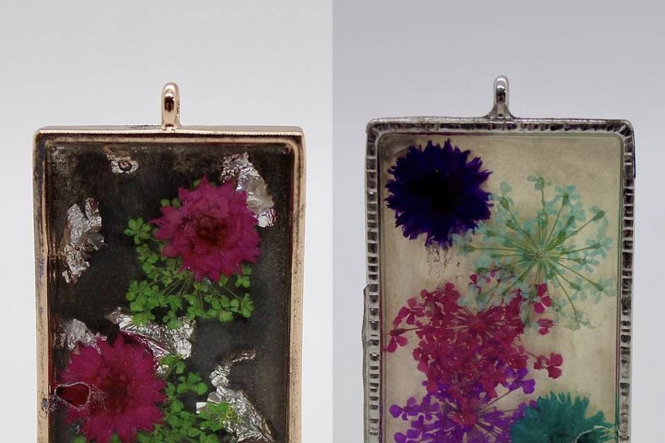 Pressed Flower Pendants