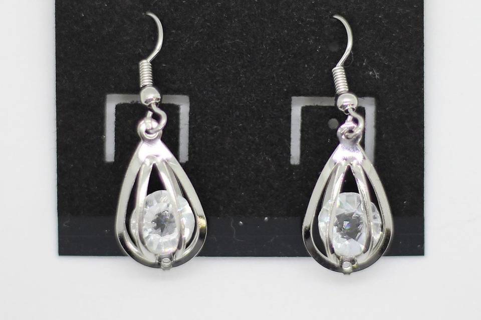 Crystal teardrop earrings