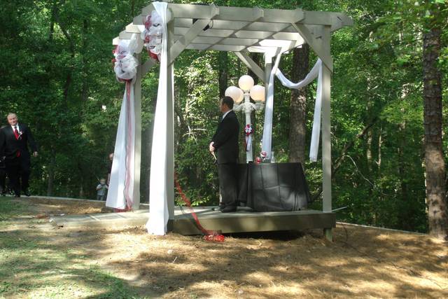 Wedding ceremony stage