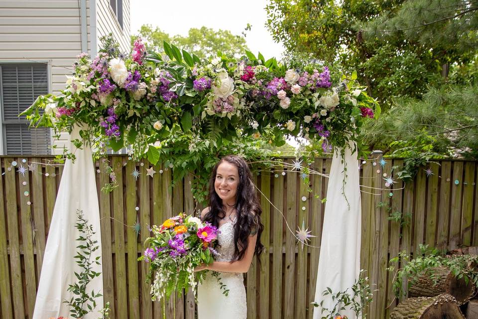 Back yard wedding