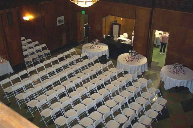 Wedding and reception in the Lobby