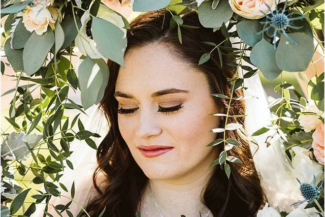 Dusty miller, garden roses
