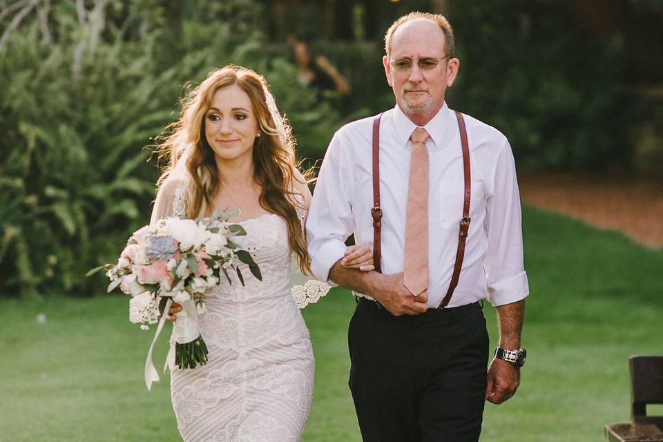 Walking down the aisle