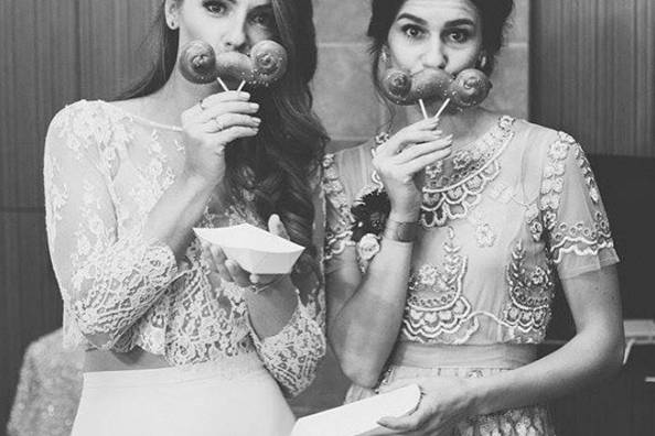 Bride and Maid of Honor